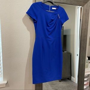 Cobalt Blue Calvin Klein Size 4 Dress
